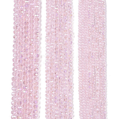 Electroplate Glass Beads Strands EGLA-A044-T6mm-B10-1