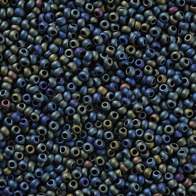 12/0 Grade A Round Glass Seed Beads SEED-Q008-M605-1