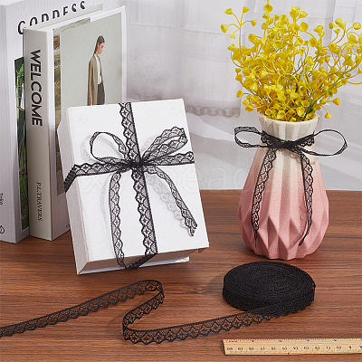 Polyester Flower Lace Ribbon OCOR-CY0004-21-1