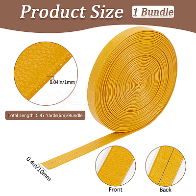 5M Folding PU Leather Flat Cord OCOR-WH20012-14B-11-1