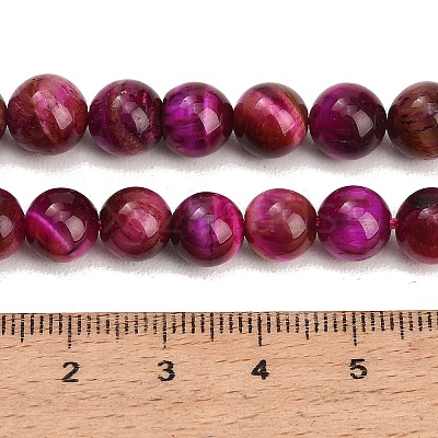 Grade AB Natural Tiger Eye Beads Strands G-F591-18-8mm-05-1