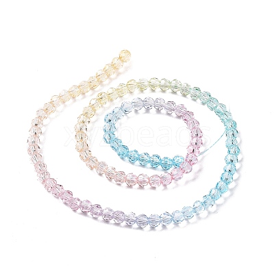 Transparent Glass Beads Strands GLAA-E036-07A-1