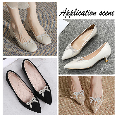 2Pcs Alloy Crystal Rhinestone Wedding Shoe Decorations FIND-CP0002-06P-1