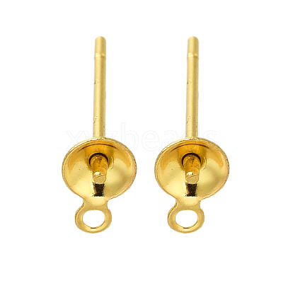 304 Stainless Steel Stud Earring Findings STAS-P370-02A-G-1