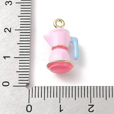 Alloy Enamel Pendants AL-CBA02ED-02G-B-1