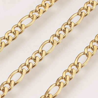 Ion Plating(IP) Handmade 304 Stainless Steel Figaro Chains STAS-P200-14G-1