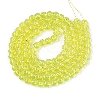 Baking Paint Glass Beads Strands DGLA-Q023-8mm-DB20-1