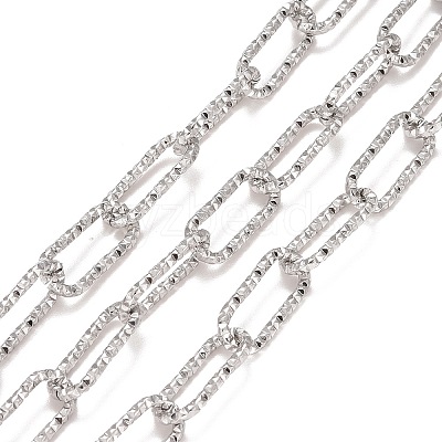Tarnish Resistant 304 Stainless Steel Paperclip Chains CHS-A007-01P-1