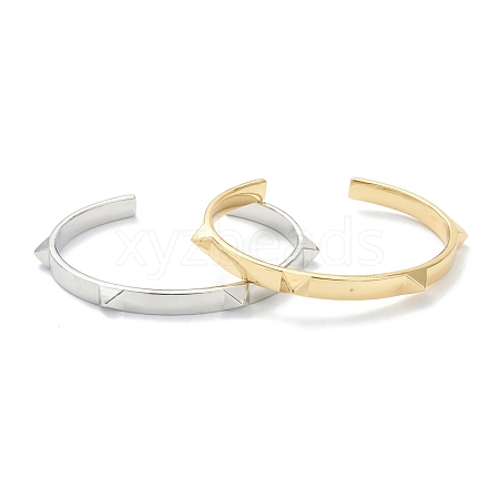 Brass Cuff Bangles BJEW-A116-08-1