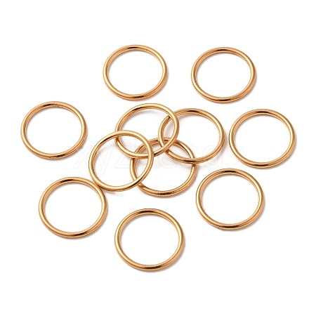 Zinc Alloy Round Rings IFIN-WH0052-50RG-1