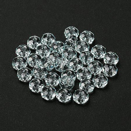 Transparent K9 Glass Beads GLAA-E048-02-28-1