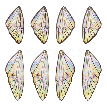 Transparent Resin Wing Pendants Set RESI-TAC0021-01A-1