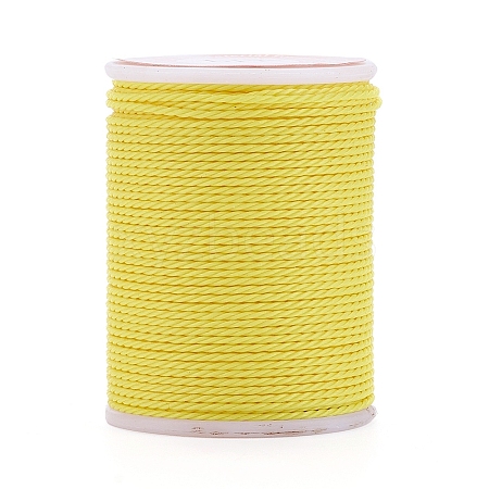 Round Waxed Polyester Cord X-YC-G006-01-1.0mm-04-1