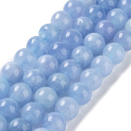 Dyed Natural Malaysia Jade Beads Strands G-G021-02C-07-1