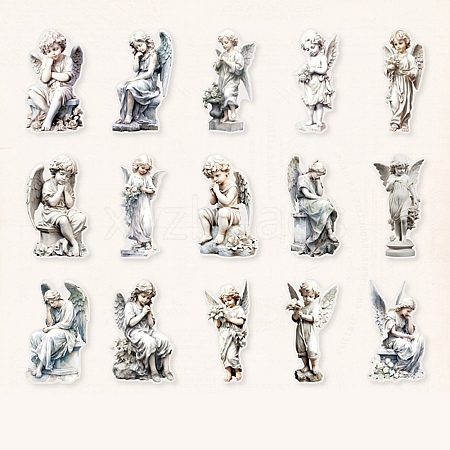 Sculpture Women Waterproof PET Stickers Set DIY-G120-04C-1