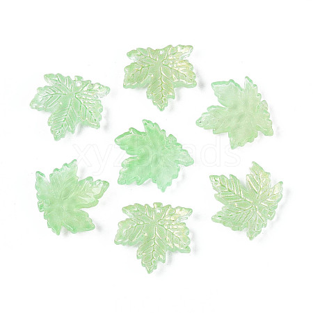 Baking Paint Transparent Glass Pendants DGLA-N014-11A-02-1