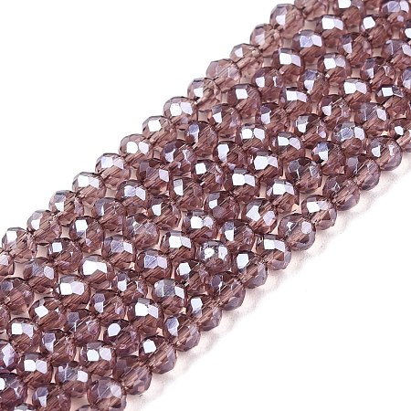 Electroplate Glass Beads Strands EGLA-A044-T2mm-A07-1