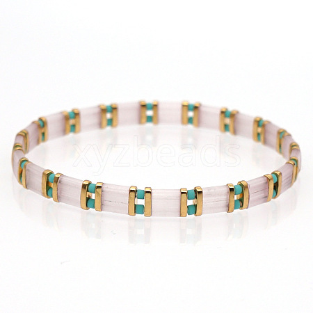 Bohemian Glass Seed Beaded Stretch Bracelets LS-JM4508-23-1