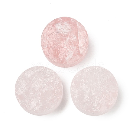 Natural Rose Quartz Cabochons G-K338-39D-02-1