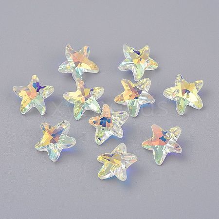 Faceted Glass Charms LS-GLAA-H101-A-17-1
