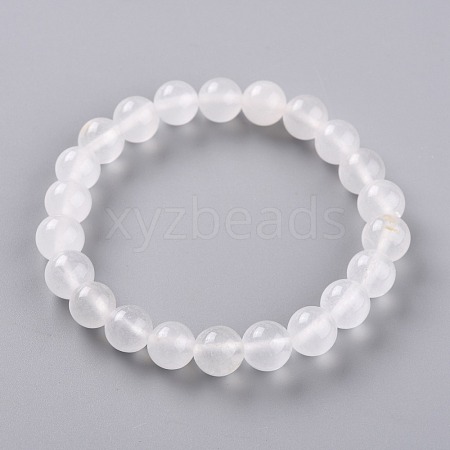 Dyed Natural Jade Beads Stretch Bracelets BJEW-G633-B-24-1