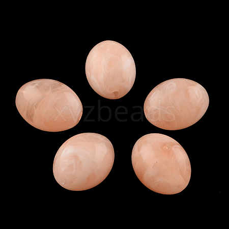 Oval Imitation Gemstone Acrylic Beads OACR-R049-26-1