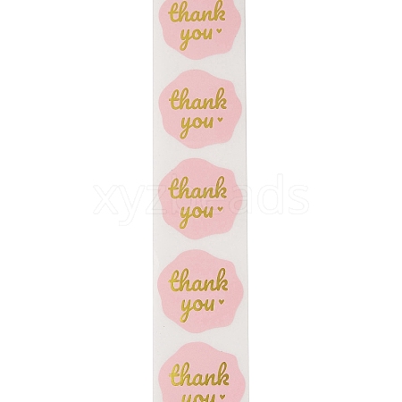 Thank You Stickers Round Labels for Envelope Greeting Cards DIY-R084-06C-1