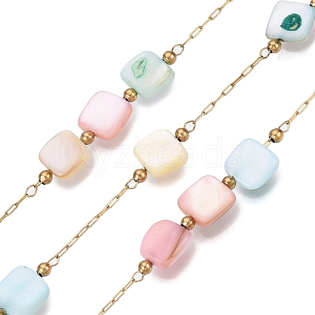 Handmade Shell Beads Chains CHS-T006-15G-1