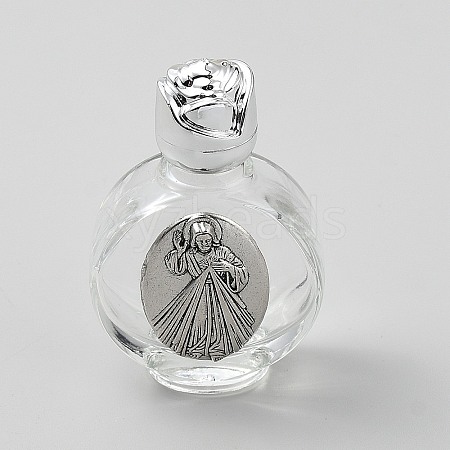 Glass Empty Holy Water Bottles for Religious AJEW-WH0816-225-05AS-1