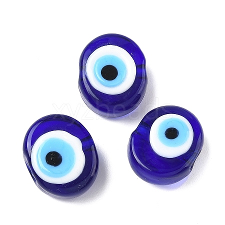 Handmade Evil Eye Lampwork Beads LAMP-G168-02D-1