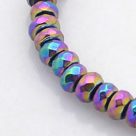 Electroplate Non-magnetic Synthetic Hematite Beads Strands G-J208B-06-1