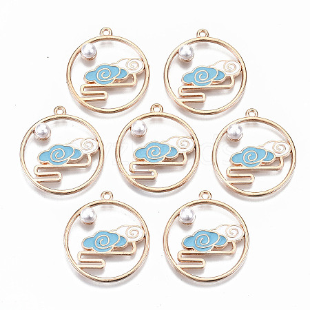 Chinese Style Alloy Pendants X-RESI-R431-04A-RS-1