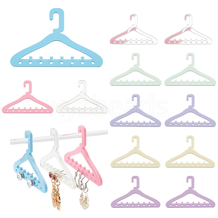   32Pcs 8 Colors 8-Hole Mini Acrylic Earring Hanger EDIS-PH0001-85-1