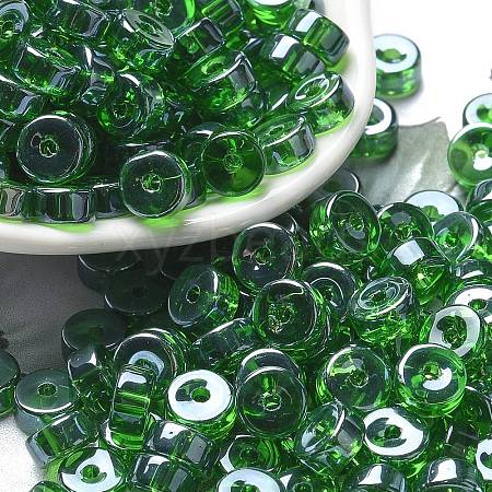 Transparent Colours Luster Glass Seed Beads SEED-E001-T3x6mm-A03-1