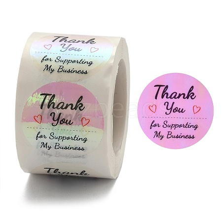 1.5 Inch Thank You Roll Stickers X-DIY-L035-004C-1