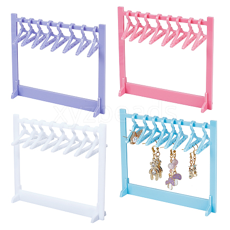 CHGCRAFT 4 Sets 4 Colors Acrylic Earring Stands Set EDIS-CA0002-02-1
