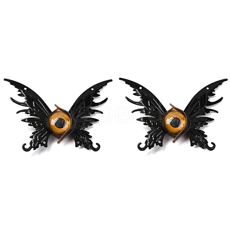 Butterfly with Eye Plastic Alligator Hair Clips PHAR-M015-04-1