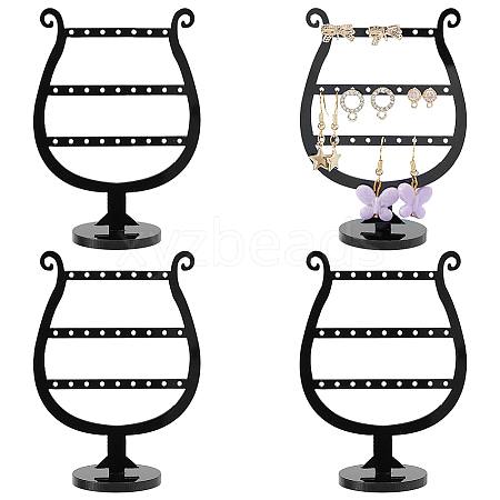 3-Tier Detachable Plastic Earring Display Stands EDIS-WH0012-29-1