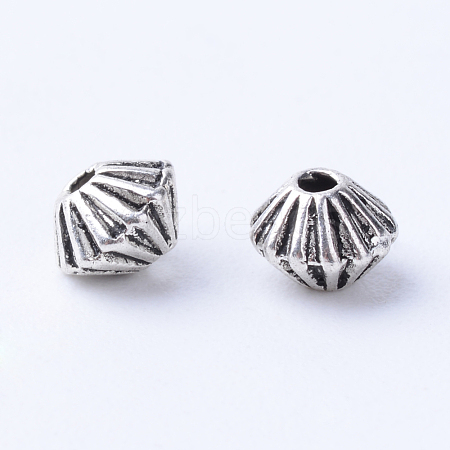 Tibetan Style Alloy Spacer Beads TIBE-Q063-48AS-NR-1