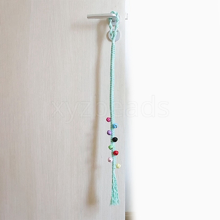 Cotton Handwoven Dog Hanging Doorbell with 6 Extra Loud Bells for Dog Potty Training PW-WG8A03F-15-1