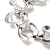 Non-Tarnish 304 Stainless Steel Teardrop Link Chain Bracelets BJEW-Q776-05P-3