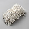 Plastic and Polyester Beaded Trim OCOR-WH0082-501-2