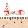 Christmas Theme Opaque Resin Pendants RESI-S08-01J-3