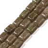 Natural China Unakite Beads Strands G-G085-A27-01-1