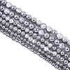 3 Strands 3 Styles Electroplated Crackle Glass Beads Strands EGLA-YW0005-12B-1