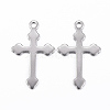 Tarnish Resistant 304 Stainless Steel Cross Pendants STAS-H397-38P-1