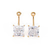 Brass Micro Pave Clear Cubic Zirconia Pendants X-KK-S364-027-1