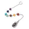 3Pcs 3 Styles 304 Stainless Steel Chain Macrame Pouch Empty Stone Holder Dowsing Pendulums PALLOY-JF02878-5