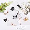 7Pcs 7 Styles Alloy Enamel Brooches JEWB-SZ0001-04-3