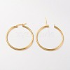 Ring 304 Stainless Steel Big Hoop Earrings X-EJEW-N0016-11G-F-2